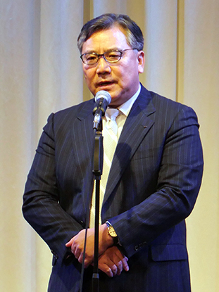 祝辞：株式会社福岡魚市場　代表取締役社長 川端　淳 様　